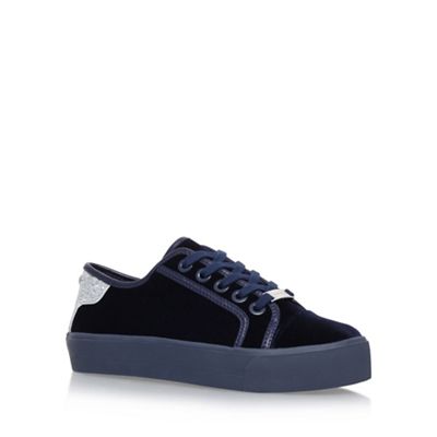 Carvela Blue 'Lazer' flat lace up sneakers